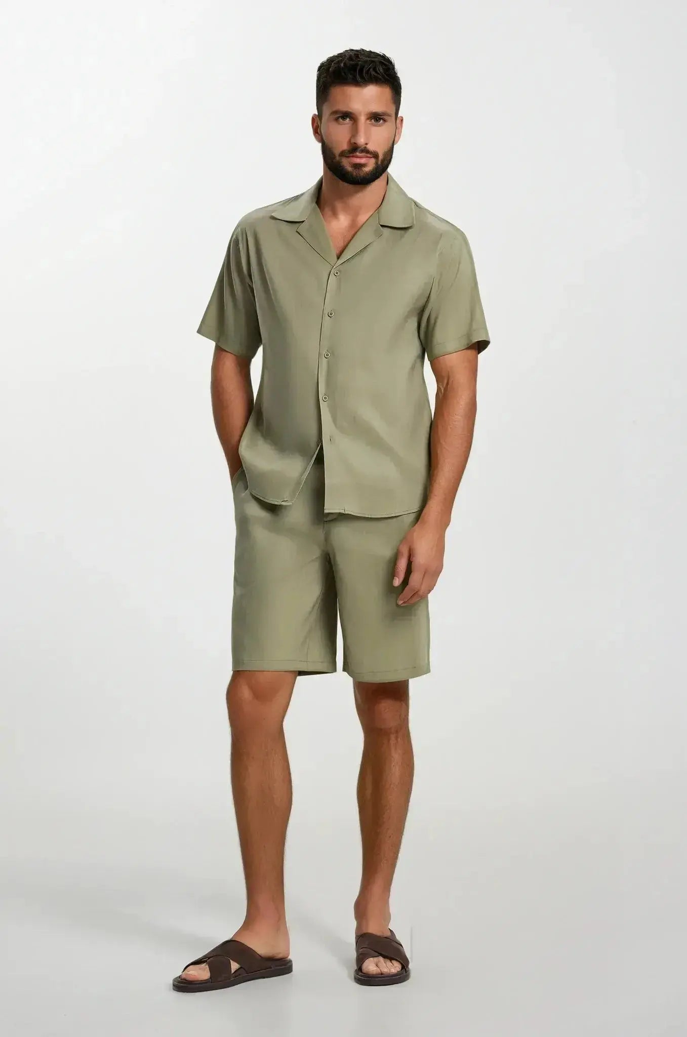 Olive Overhemd Maseer