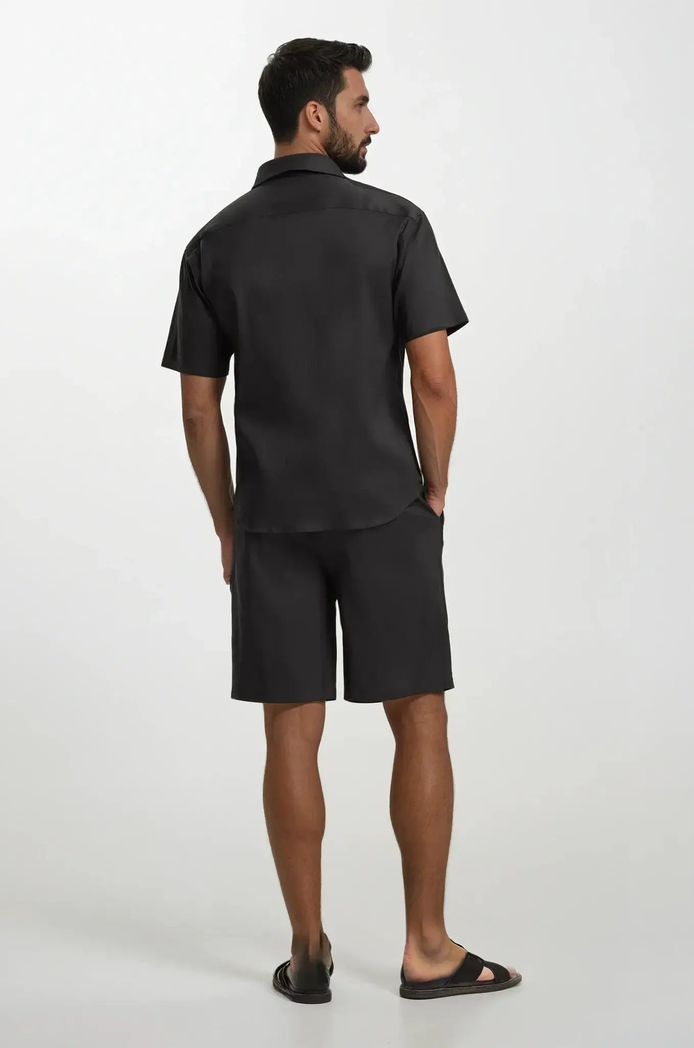 Ink Black Shorts Maseer