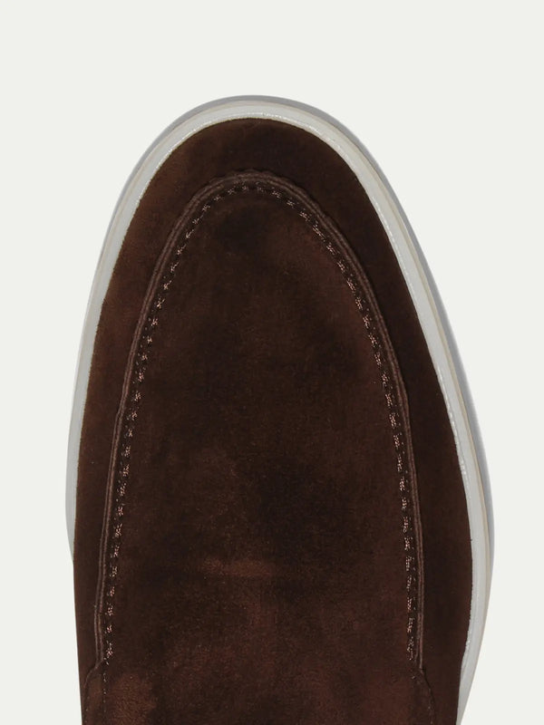 Coffee Loafers – Premium Soft Suede Men’s Shoes - Maseer