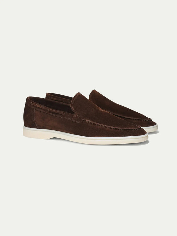Coffee Loafers – Premium Soft Suede Men’s Shoes - Maseer