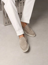 Light Beige Loafers – Luxurious Suede Loafers Maseer