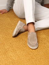 Light Beige Loafers – Luxurious Suede Loafers Maseer