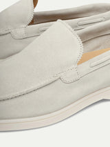 Light Grey Loafers – Elegant Suede Loafers Maseer