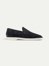 Dark Navy Loafers – Premium Suede Loafers Maseer