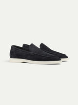 Dark Navy Loafers – Premium Suede Loafers Maseer