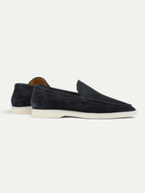 Dark Navy Loafers – Premium Suede Loafers Maseer
