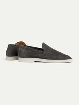 Dark Grey Loafers – Elegant Suede Loafers Maseer