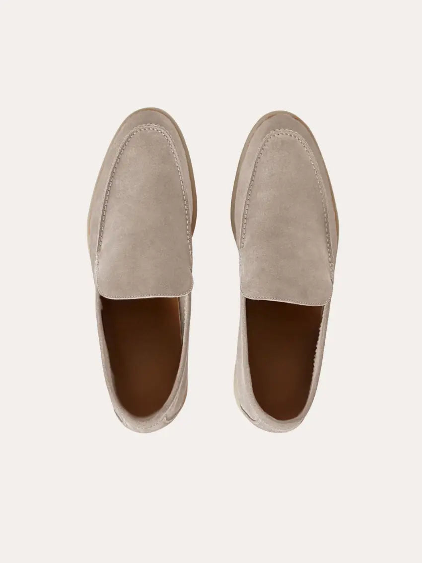 Riviera Loafers – Beige – Luxurious Suede Loafers Maseer
