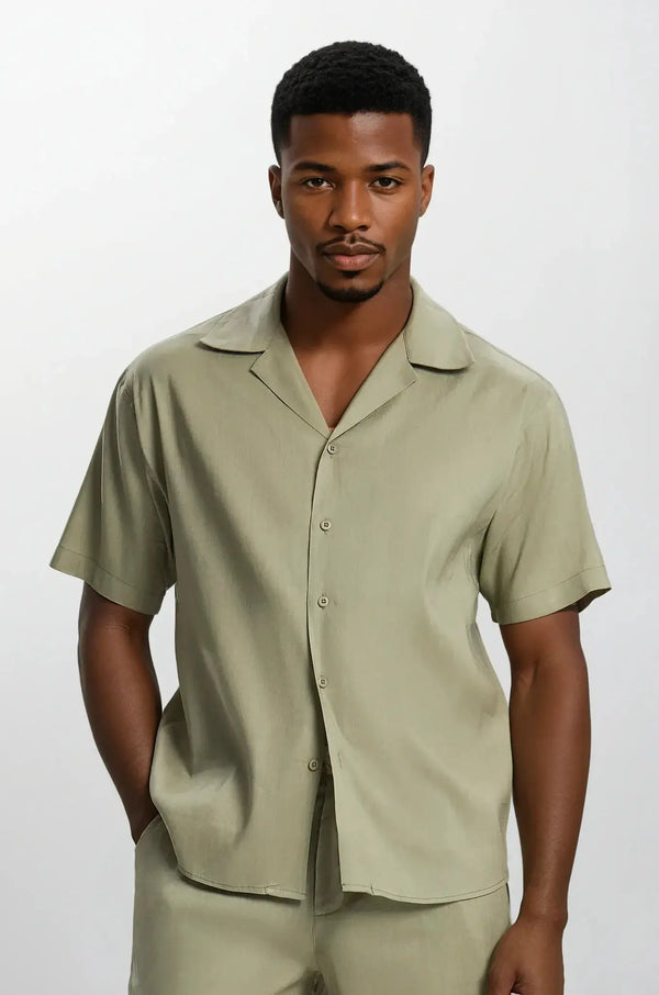 Olive Overhemd Maseer