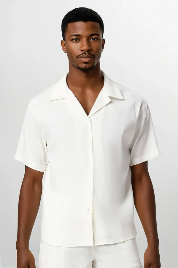 Porcelain Overhemd – Lightweight Linen Shirt Maseer