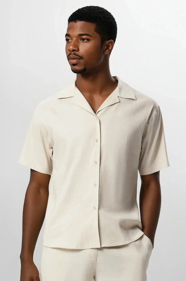 Vanilla Overhemd – Lightweight Linen Shirt Maseer
